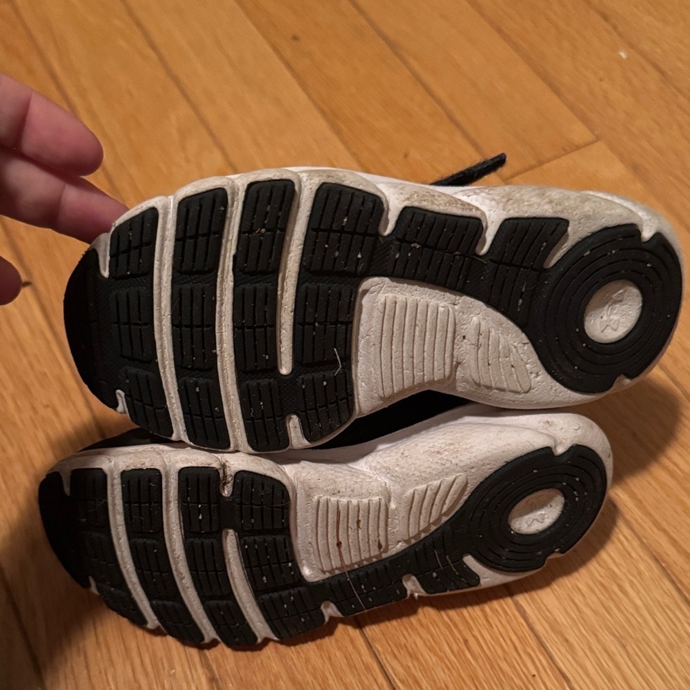 Under Armour Kids Black and White Sneakers - Picture 2 of 5